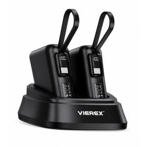 Power Bank VIEREX avec Station de Charge Double – Charge Rapide 22,5W
