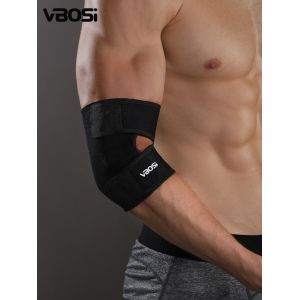 Coudière Réglable en Néoprène, Protege Coude Respirant pour Sport, Fitness & Soulagement des Douleurs