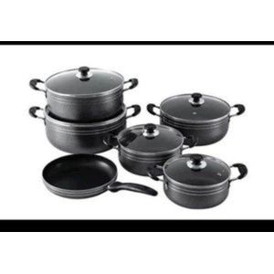 Lot de 5 casseroles à couvercle vitré + 1 poêle 