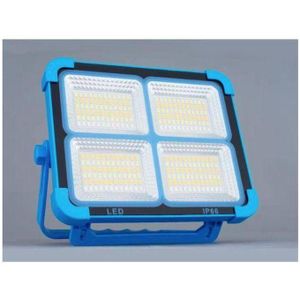 Lampe De Travail Rechargeable à LED 150 W, Projecteur Solaire Portable Avec Batterie 12500 MAh, Construction à Quatre Modes Solaire D'urgence Pour Camping, Réparation De Voiture