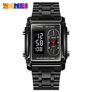 Skmei 1868 Montre Homme De Luxe à Quartz, Numérique LED ,Modèle