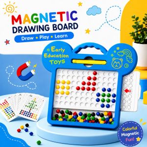 Tableau de Dessin à Billes Magnétiques pour Enfants avec Stylo, Jeu Montessori Éducatif et Créatif, Motricité Fine et Coordination Œil-Main dès 3 Ans