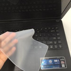 couverture universelle du clavier de l'ordinateur portable couverture de l'ordinateur portable protecteur du clavier de silicone 10 pouces / 12 pouces / 14 pouces / 15 pouces