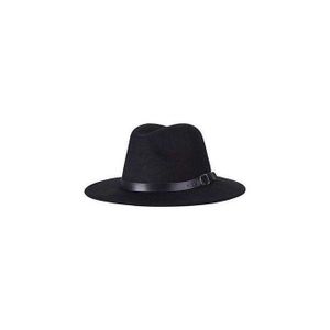 Bamboopack Chapeau Fedora Rétro élégant à Large Bord Avec Boucle De Ceinture
