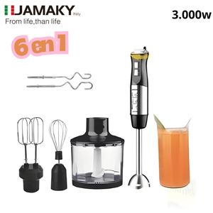 Jamaky Mixeur Plongeant 6 En 1 En Acier Inoxydable 3000W Jmk3014