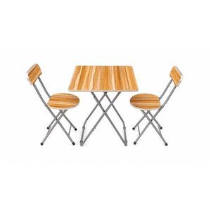 Table Pliante + 2 Chaises - Confortable et facile à ranger