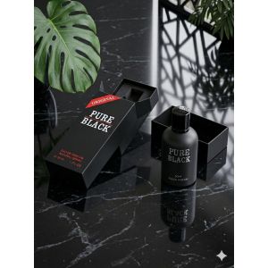 Mode Parfum pour homme Collection le choix idéal pour les rencontres coquines et les rendez-vous galants, PURE BLACK, un spray corporel longue durée