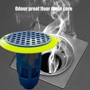 2 Pièces Bouchon De Drain De Douche En Silicone De Noyau De Drain De Plancher - Bleu