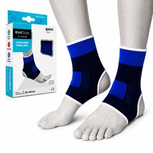 Chevillères de Compression Élastiques Lot de 2 – Maintien de la Cheville – Tissu Respirant et Extensible – Talon Ouvert – Pour Sport, Fitness et Usage Quotidien – Unisexe