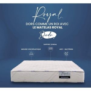 Dodo Matelas ph8 2 places: Mémoire de forme et Déhoussable/190*140*20