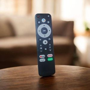Télécommande universelle Smart TV & Box Android – avec commandes vocales et raccourcis streaming