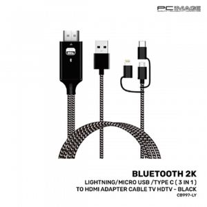 Bluetooth Transfer Audio USB HDMI Cable for IOS Type C Micro USB Android Phone Connect to TV HDTV Video Adapter Cable