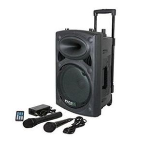 Jerry Enceinte Sono Portable D12+ 1 Micros + 1 Télécommande + 1 Chargeur - Noir