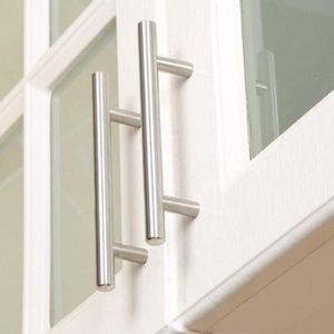 2 Poignées De Porte Placard 15cm, Poignée de Meuble Cuisine Acier Brossé