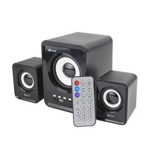 Kisonli BAFFLE MINI CHAINE POUR ORDI AVEC BLUETOOTH PORT USB ET MEMOIRE