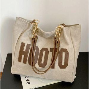 Grand Sac en Toile à Grande Capacité Lettres Sac à Main Cabas Sac à Épaule