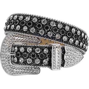 Ceintures En Strass Pour Homme Et Femmes , Ceinture En Cuir à Clous En Cristal De Style