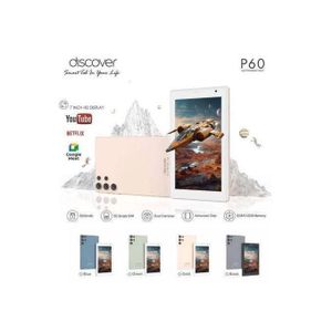 Discover Tablette Professionnelle P60, Android 12, RAM 8GB / ROM 512GB - SIM 5G et Double Camera pour enfant Unixe