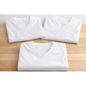 Lot de 3 t-shirts mixte colle V