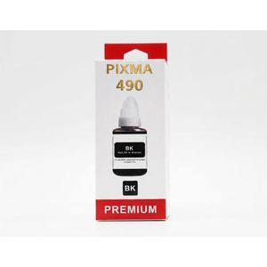Premium Bouteille d'encre pour imprimante Gi-490 (compatible avec les modèles G4411, G3411, G2411 et G1411). - Noir