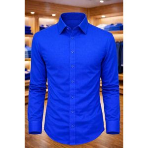 Chemise Habillée Bleu – Coupe Ajustée