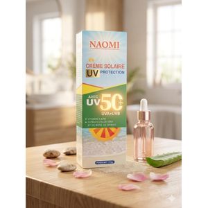 Naomi  Crème Solaire Protectrice SPF 50+ - Protection UVA/UVB - Aloe VERA 