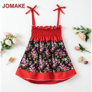 JOMAKE Robes pour filles de 1 à 7 ans, robes dos nu colorées