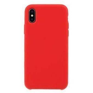 coque sillicone iPhone X avec 1 antichoc - rouge