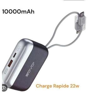 Mini Power Bank 10000mAh avec charge rapide