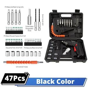 Ensemble d'outils électriques 3.6v ménage réparation d'entretien 1800mAh Mini perceur électrique ménage tournevis sans fil