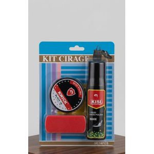 Autre Kit Complet d'Entretien Chaussures - Cirage Noir (4 Pièces) - Pour Cuir et Accessoires