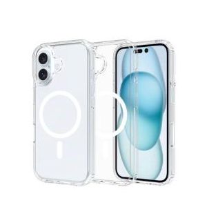 Coque Transparente Magsafe Compatible Pour Iphone 16 Plus Avec Antichoc  - Transparent