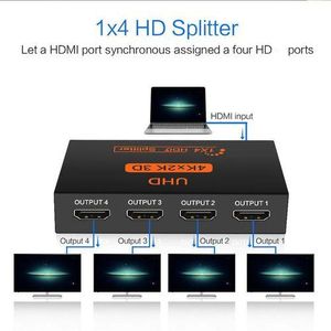  Répéteur Amplificateur Splitter Ultra HD 4 Ports - Noir