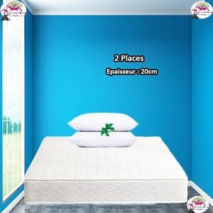 MATELAS ROYAL DORSO IVOIRE- PH10-2PLACES-20CM + 2 OREILLERS OFFERTS