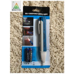 Stylo testeur de tension d'alerte électrique à LED, capteur sans contact, en plastique ABS, AC 90~1000 V 