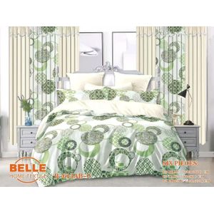 Lot Complet : 2 Draps + 2 Taies + 2 Rideaux – Design Élégant et Confort Assuré