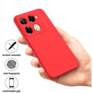 Coque Silicone Compatible Pour INFINIX NOTE 40 PRO - ROUGE