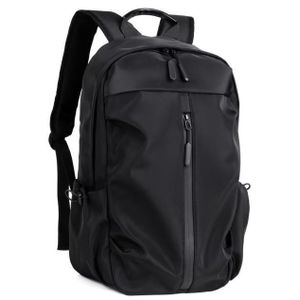 Sac à dos pour ordinateur portable de style coréen – Décontracté, pour étudiants et voyages d'affaires – Sac à double bretelle tendance et multifonction – Noir