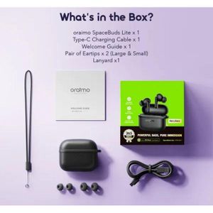 Oraimo  SpaceBuds Lite 40H  - Bonne Bass Son 360 - Appel Réductions Bruit