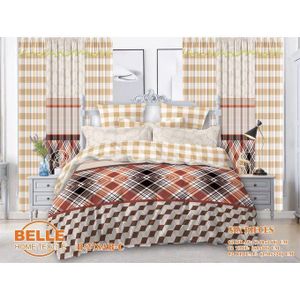 Lot Complet : 2 Draps + 2 Taies + 2 Rideaux – Design Élégant et Confort Assuré