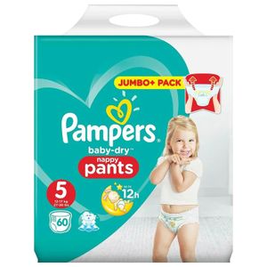 PAMPERS Baby-Dry pants couches-culottes taille 8 (+19kg) 26 couches pas  cher 