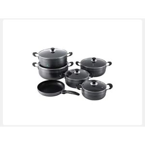 Lot de casseroles à couvercle vitré +1 poêle 