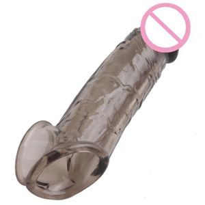 Manchon D'extension De Pénis Réutilisable Anneaux De Bite Retardement De L'éjaculation Préservatifs De Pénis Dick Silicone Gland Cover Agrandissement Jouets Sexuels Pour Hommes-03