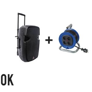 Jdl Jld Baffle Amplifié A Haute Portée + Enrouleur De 15m