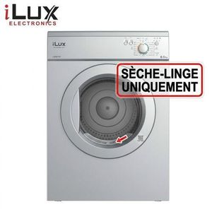 Ilux Sèche-Linge Automatique LXD8070S 8kg 