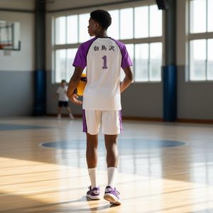 Basketball Tracksuit with Short-sleeve Top and Shorts