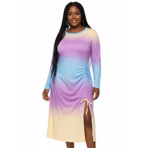 Robe oversize à manches longues pour femme, style décontracté ou de soirée, ZK130006