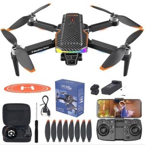 Drone Caméra 4K avec Double Stabilisation EIS,Évitement Obstacles 360°,Moteurs Brushless