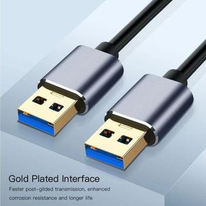 USB à câble USB USB 3.0 mâle à mâle Type A à un câble USB double côté pour le transfert de données, disque dur, ordinateur portable, DVD, télévision, hub USB et plus encore