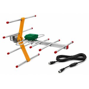 Antenne TV Extérieure UHF 21-69 Haute Gain avec Câble Coaxial – Aluminium